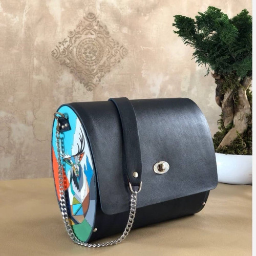 کیف رودوشی طرح گوزن گرافیکی