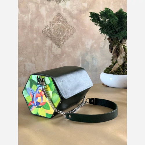 کیف رودوشی طرح طوطی