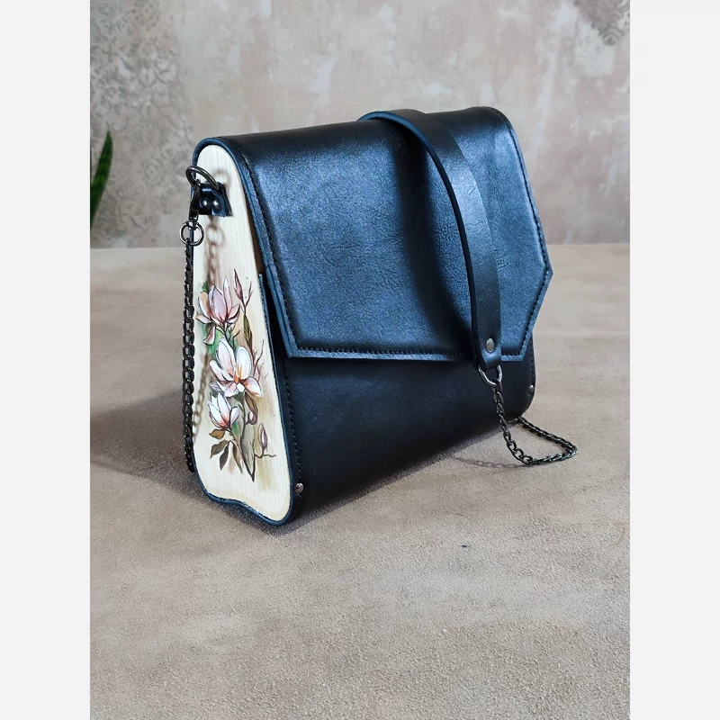 کیف رودوشی طرح گل پاییزی