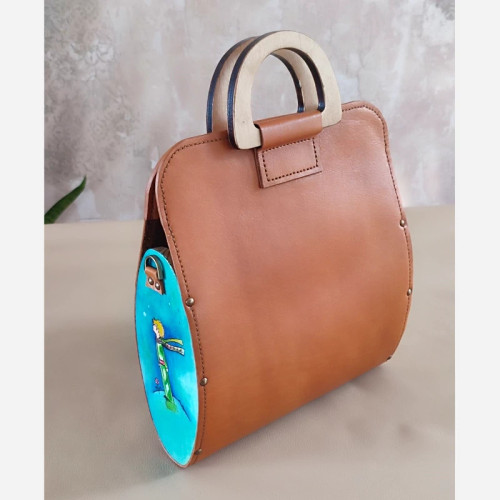 کیف دسته چوبی طرح شازده کوچولو