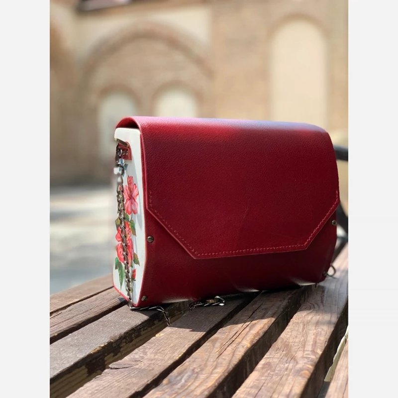 کیف رو دوشی طرح اطلسی